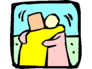 Sticker Custom Preview Image #098782 People Cartoons Hug2