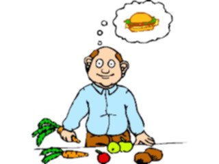 Sticker Custom Preview Image #098792 People Cartoons Hungry Man2