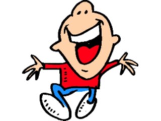 Sticker Custom Preview Image #098845 People Cartoons Laughing Man2