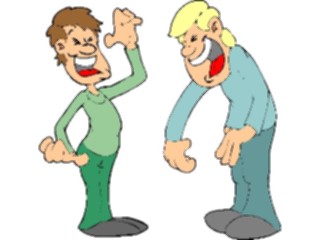 Sticker Custom Preview Image #098850 People Cartoons Laughing Men