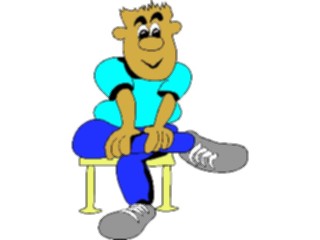 Sticker Custom Preview Image #098861 People Cartoons Legs Crossed1