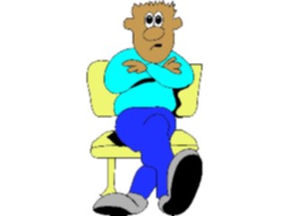 Sticker Custom Preview Image #098862 People Cartoons Legs Crossed2