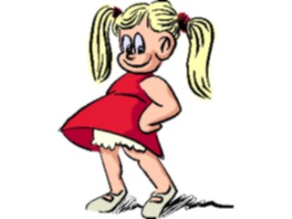 Sticker Custom Preview Image #098869 People Cartoons Little Girl