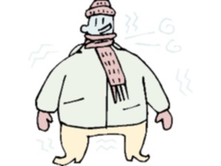 Sticker Custom Preview Image #098911 People Cartoons Man Bundled Up