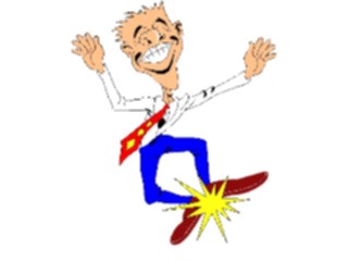 Sticker Custom Preview Image #098920 People Cartoons Man Clicking Heels