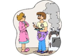 Sticker Custom Preview Image #098922 People Cartoons Man Cooking