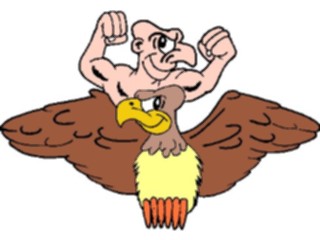 Sticker Custom Preview Image #098937 People Cartoons Man Eagle