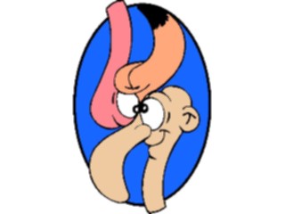 Sticker Custom Preview Image #098943 People Cartoons Man Flamingo