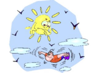 Sticker Custom Preview Image #098946 People Cartoons Man Flying3