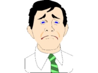 Sticker Custom Preview Image #098948 People Cartoons Man Frowning