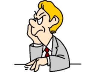 Sticker Custom Preview Image #098950 People Cartoons Man Frustrated