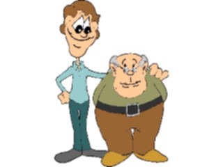 Sticker Custom Preview Image #098955 People Cartoons Man Grandfather