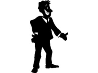 Sticker Custom Preview Image #098963 People Cartoons Man Holding Out Hand