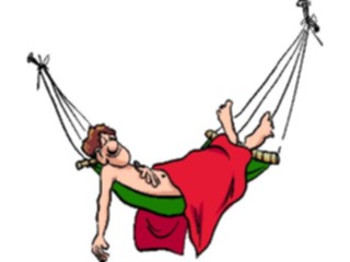 Sticker Custom Preview Image #098977 People Cartoons Manin Hammock1