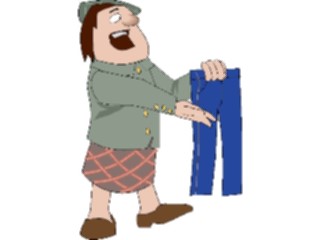 Sticker Custom Preview Image #098980 People Cartoons Manin Kilt