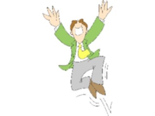 Sticker Custom Preview Image #099006 People Cartoons Man Jumping2