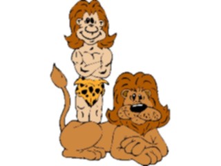 Sticker Custom Preview Image #099019 People Cartoons Man Lion