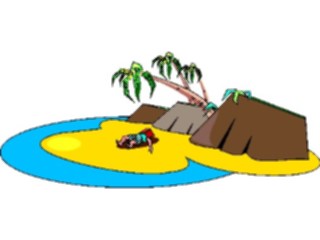 Sticker Custom Preview Image #099040 People Cartoons Manon Deserted Island