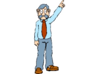 Sticker Custom Preview Image #099057 People Cartoons Man Pointing03