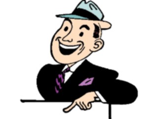 Sticker Custom Preview Image #099066 People Cartoons Man Pointing12