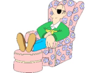 Sticker Custom Preview Image #099092 People Cartoons Man Reclining