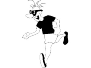 Sticker Custom Preview Image #099098 People Cartoons Man Running03