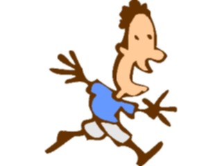 Sticker Custom Preview Image #099100 People Cartoons Man Running05