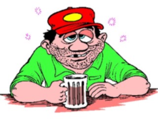 Sticker Custom Preview Image #099128 People Cartoons Man Sloshed2