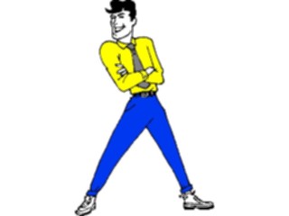 Sticker Custom Preview Image #099146 People Cartoons Man Standing5