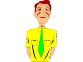 Sticker Custom Preview Image #099148 People Cartoons Man Standing Tall