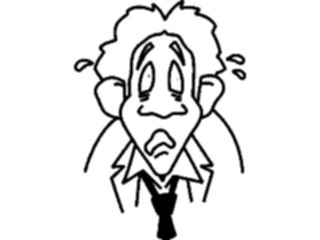 Sticker Custom Preview Image #099152 People Cartoons Man Sweating