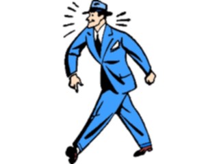 Sticker Custom Preview Image #099165 People Cartoons Man Walking4