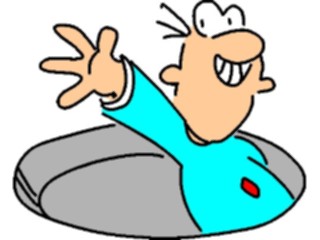 Sticker Custom Preview Image #099175 People Cartoons Man Waving2