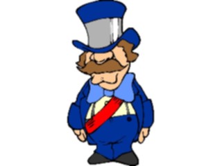 Sticker Custom Preview Image #099196 People Cartoons Man Wearing Top Hat2