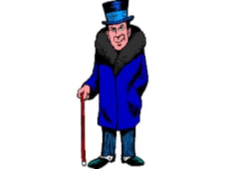 Sticker Custom Preview Image #099230 People Cartoons Manwith Cane1