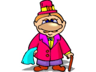 Sticker Custom Preview Image #099234 People Cartoons Manwith Cane5