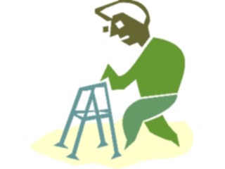 Sticker Custom Preview Image #099252 People Cartoons Manwith Ladder