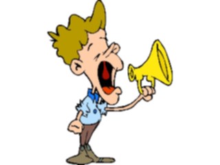 Sticker Custom Preview Image #099257 People Cartoons Manwith Megaphone2