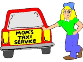 Sticker Custom Preview Image #099329 People Cartoons Moms Taxi1