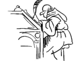 Sticker Custom Preview Image #099332 People Cartoons Monk