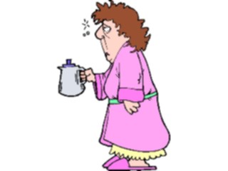 Sticker Custom Preview Image #099337 People Cartoons Morning Coffee1