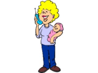 Sticker Custom Preview Image #099343 People Cartoons Mother Baby2