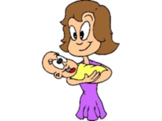 Sticker Custom Preview Image #099344 People Cartoons Mother Baby3