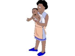 Sticker Custom Preview Image #099347 People Cartoons Mother Baby6