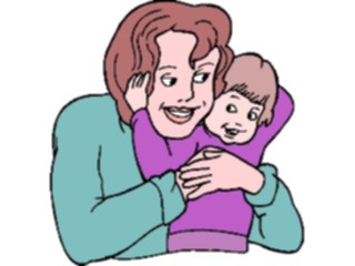 Sticker Custom Preview Image #099351 People Cartoons Mother Child2