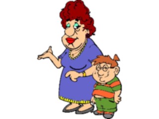 Sticker Custom Preview Image #099352 People Cartoons Mother Child3