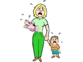 Sticker Custom Preview Image #099370 People Cartoons Mother Kids1