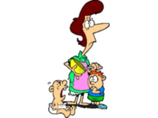 Sticker Custom Preview Image #099372 People Cartoons Mother Kids3