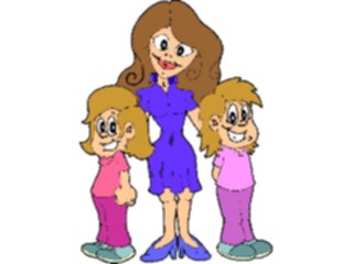 Sticker Custom Preview Image #099373 People Cartoons Mother Kids4