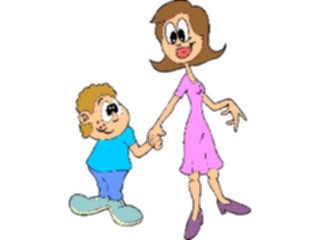 Sticker Custom Preview Image #099379 People Cartoons Mother Son2